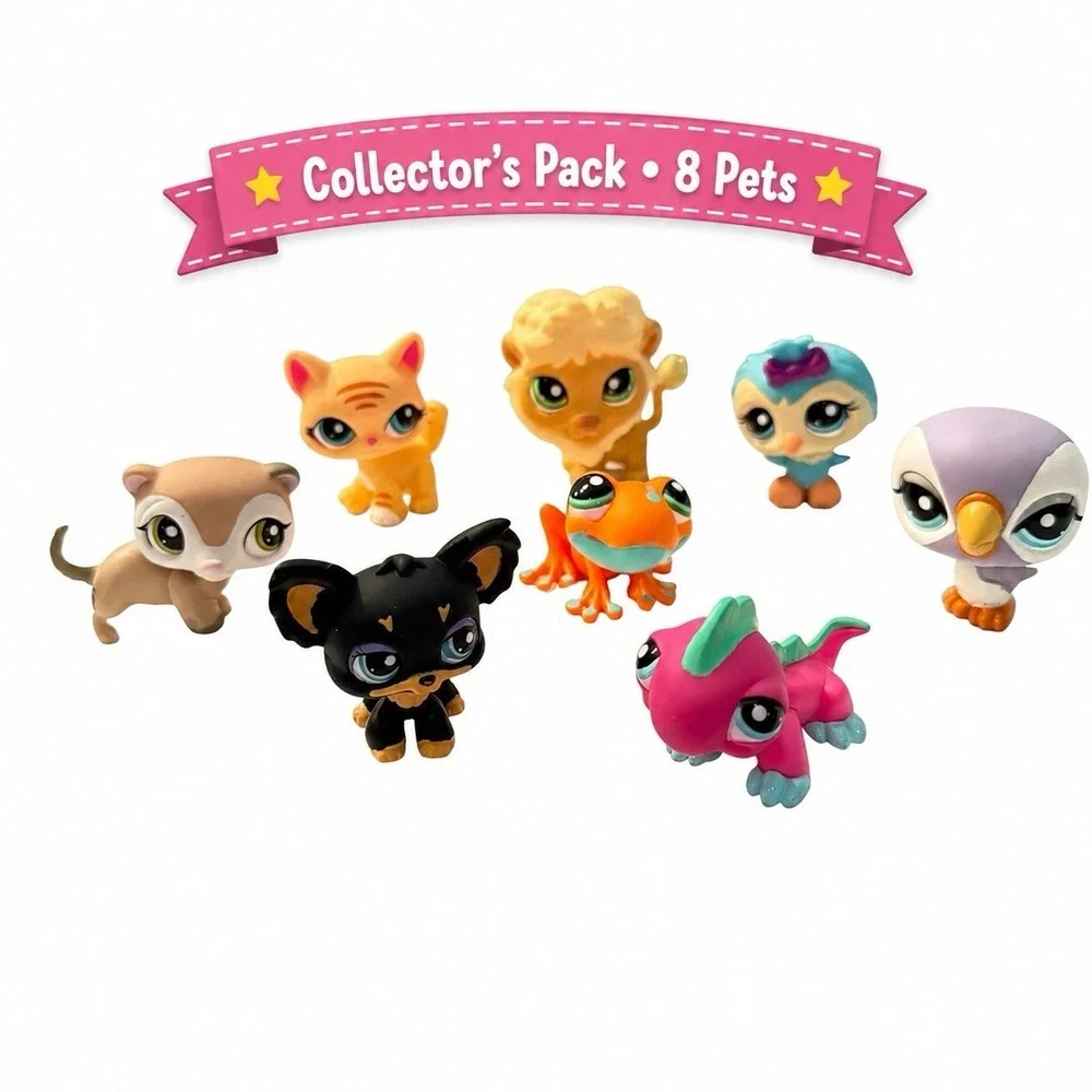 Vintage 2006 LPS Littlest Pet Shop Collector's Pack Complete 8 Pets 1569-1576